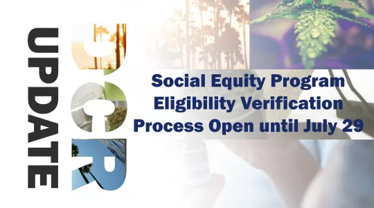 Social Equity Program Eligibility Verification Process now Open