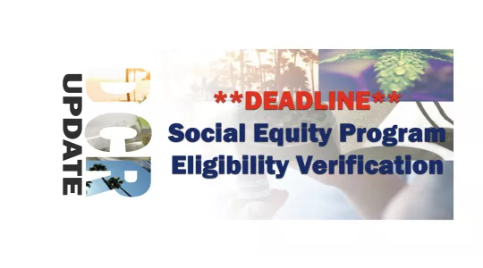 2019-07-29 Deadline Social Equity Program Eligibility Verification