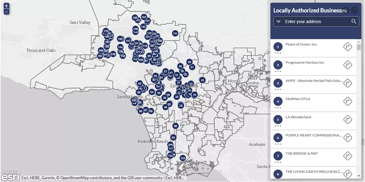 Legal Businesses Map thumb