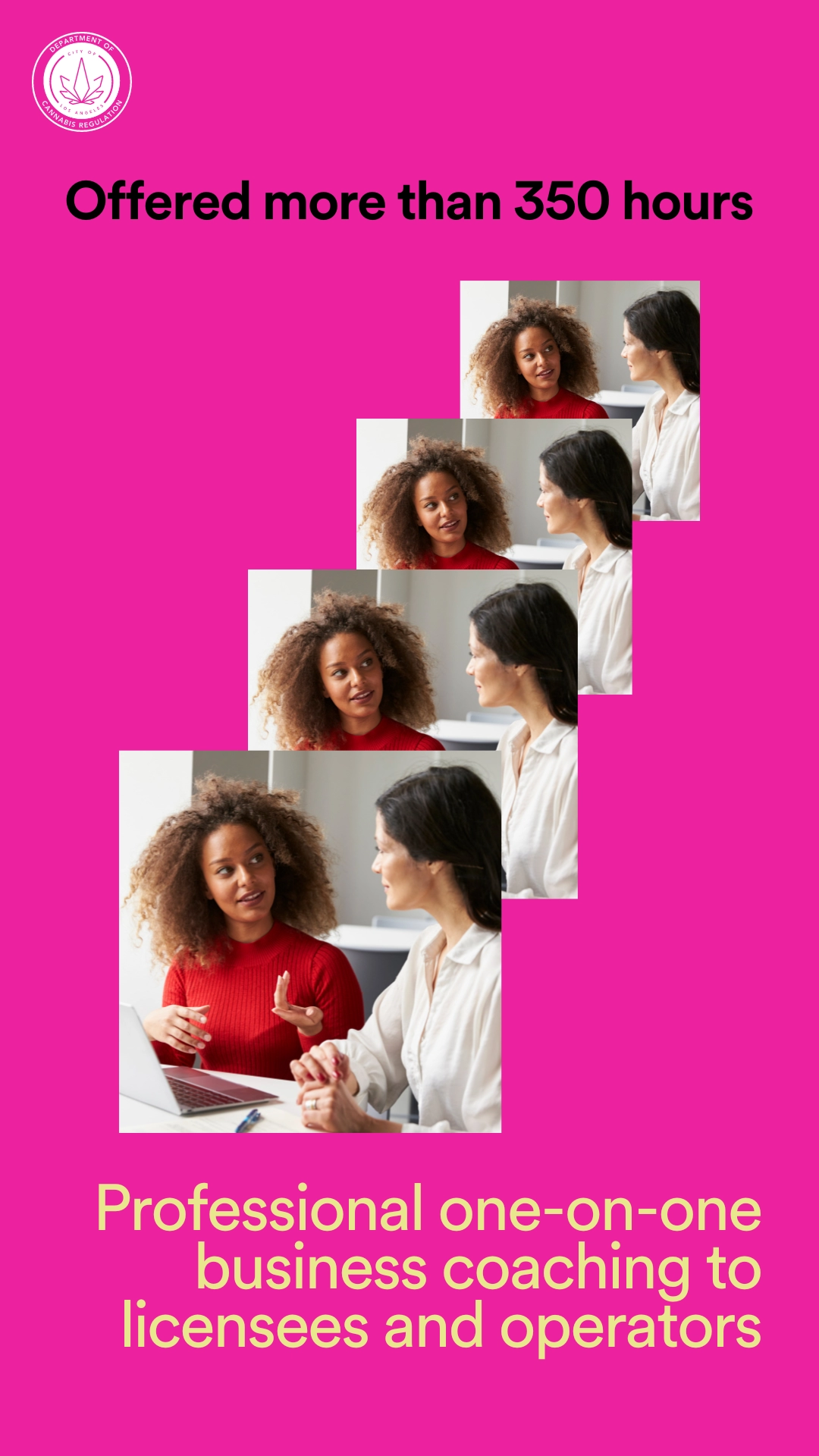 Offered more than 350 hours professional one-on-one business coaching to licensees and operators