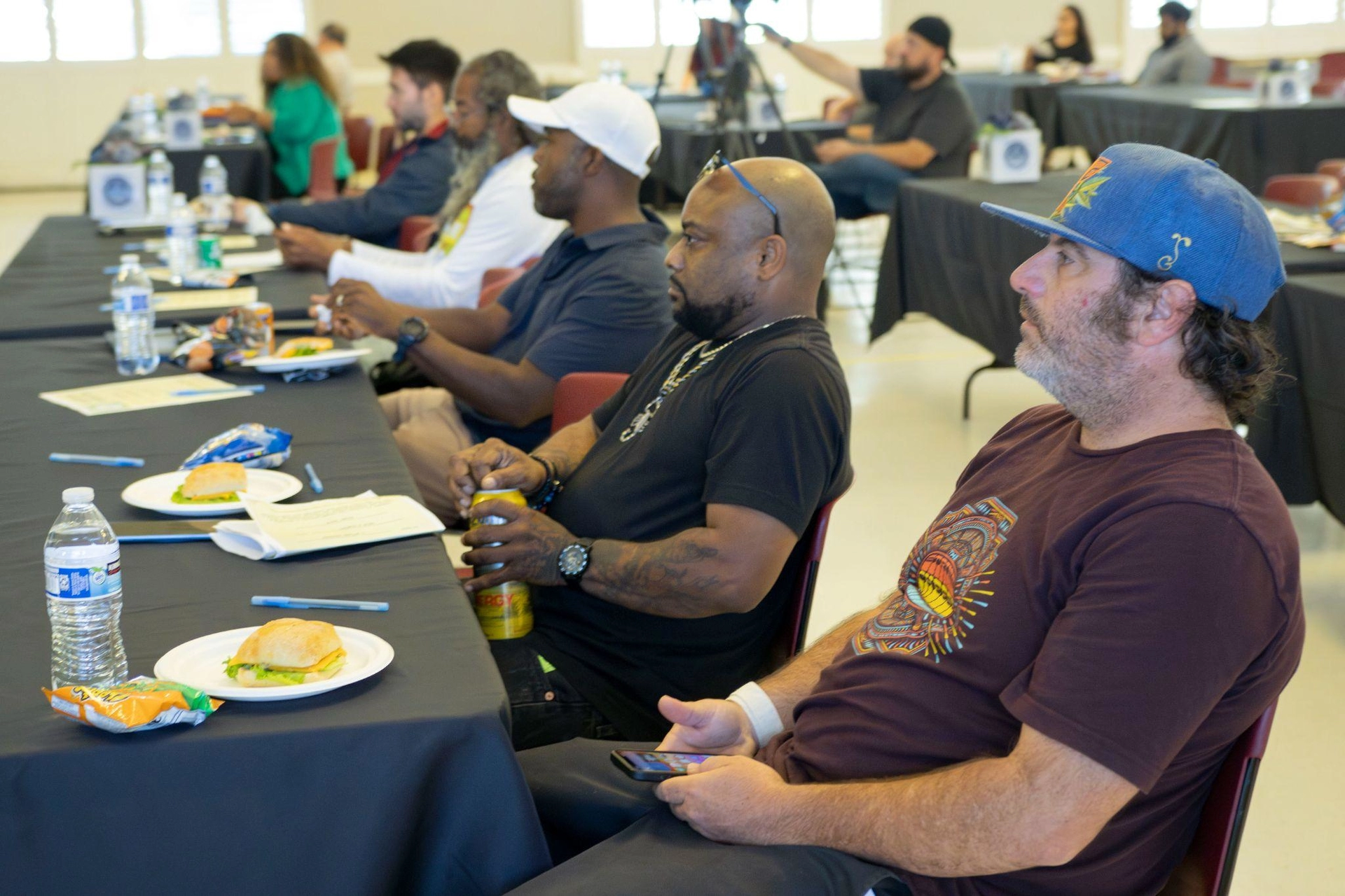 workshop participants sitting at tables