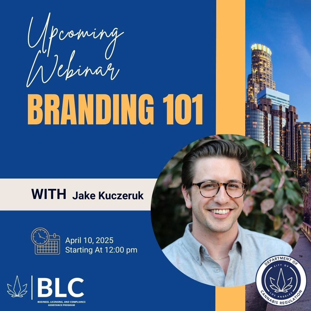 Upcoming Webinar Branding 101 - with Jake Kusczeruk, April 0, 2025 Starting at 12pm