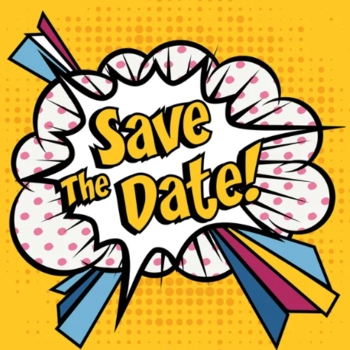 Yellow background graphic of small cartoon-like explosion